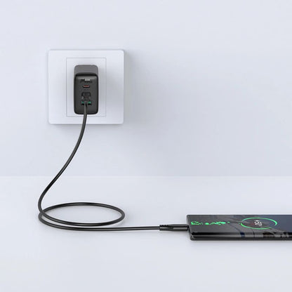 Kabl za prenos podataka i punjenje USB-C - USB-C Acefast C3-03, 60W, 1.2m, Crni
