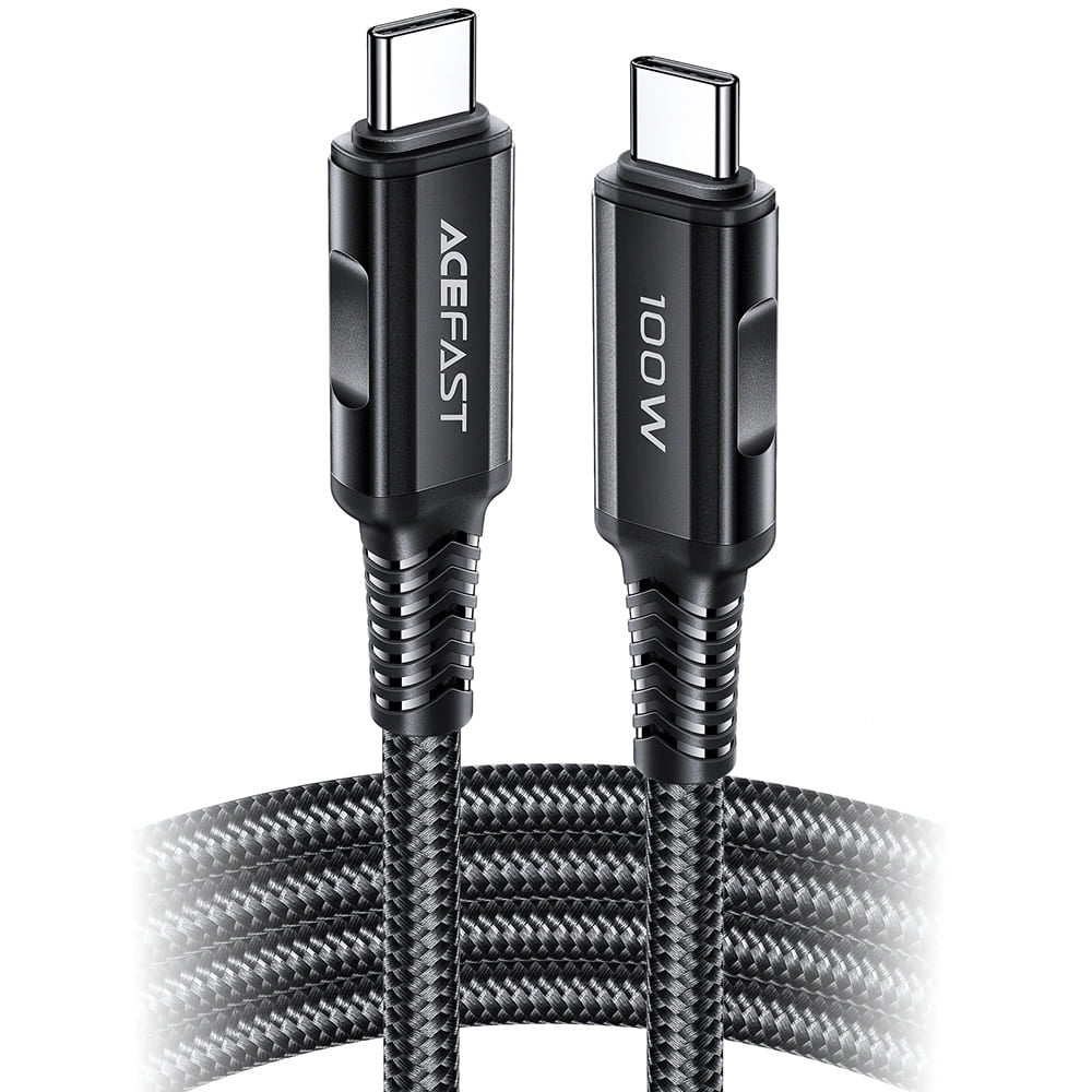 Kabl za prenos podataka i punjenje USB-C - USB-C Acefast C4-03, 100W, 2m, Crni
