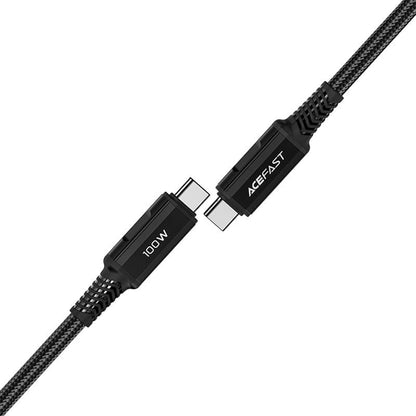 Kabl za prenos podataka i punjenje USB-C - USB-C Acefast C4-03, 100W, 2m, Crni