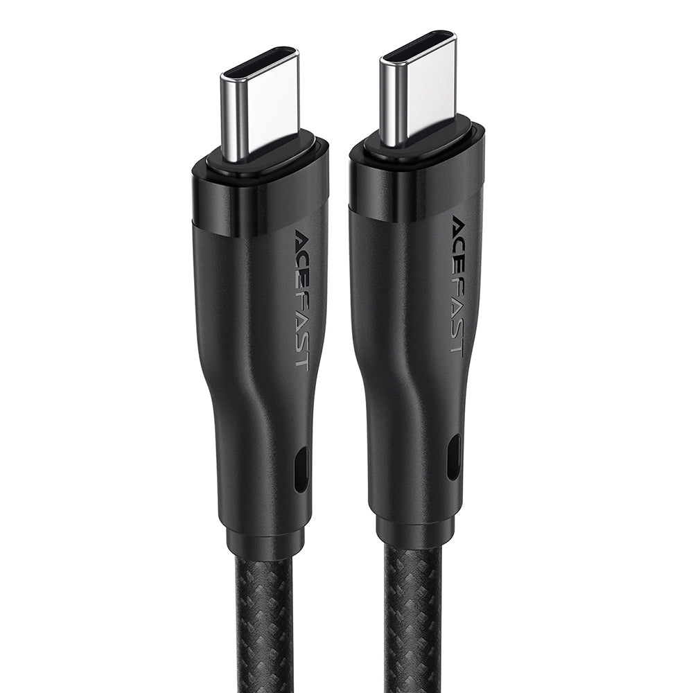 Kabl za prenos podataka i punjenje USB-C - USB-C Acefast C8-03, 60W, 1.2m, Crni