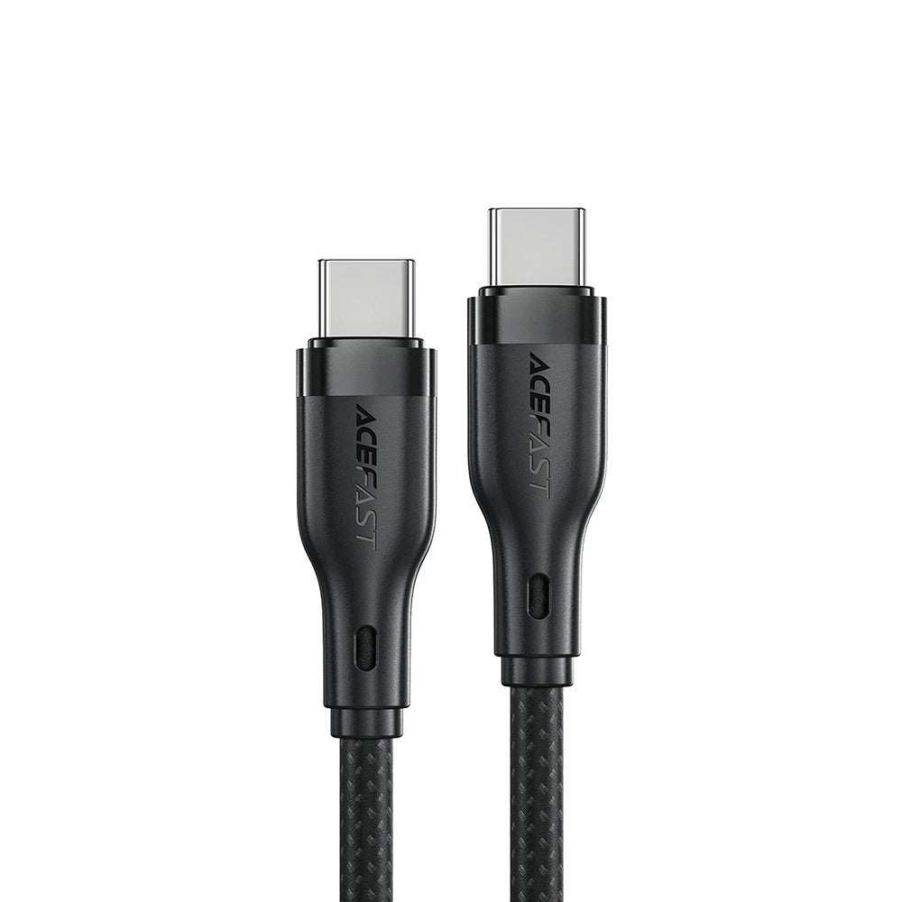Kabl za prenos podataka i punjenje USB-C - USB-C Acefast C8-03, 60W, 1.2m, Crni