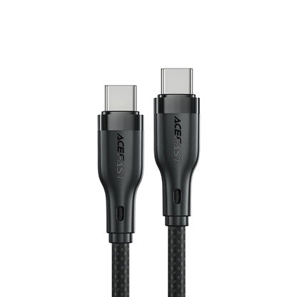 Kabl za prenos podataka i punjenje USB-C - USB-C Acefast C8-03, 60W, 1.2m, Crni