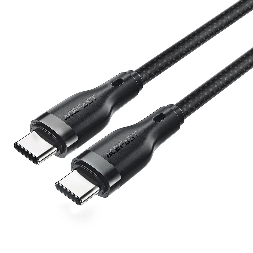 Kabl za prenos podataka i punjenje USB-C - USB-C Acefast C8-03, 60W, 1.2m, Crni