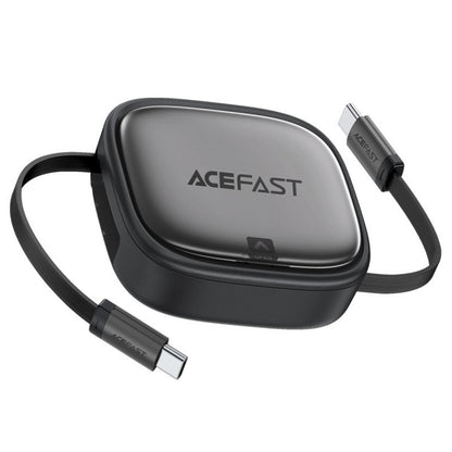 Kabl za prenos podataka i punjenje USB-C - USB-C Acefast Travel J3, 60W, 0.95m, Crni