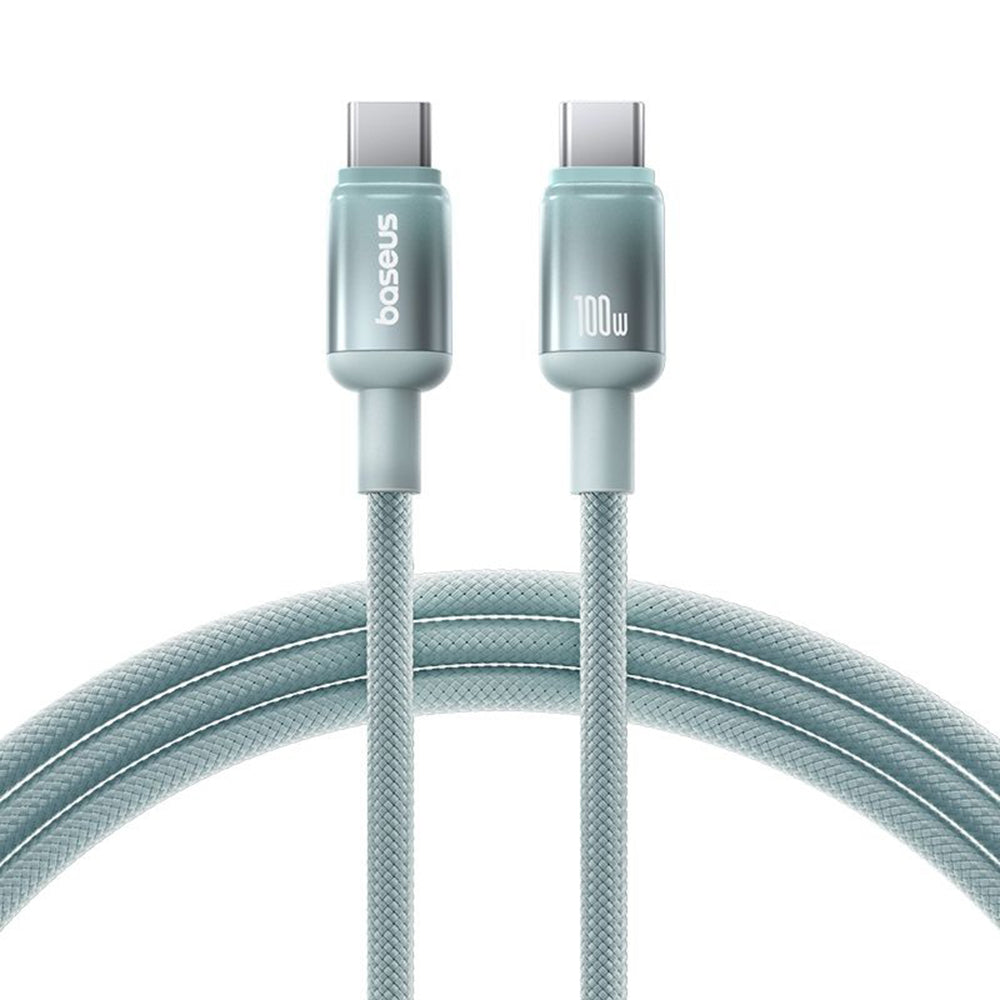 Kabl za Podatke i Punjenje USB-C - USB-C Baseus Discolor, 100W, 2m, Plavo Zelen E0420703