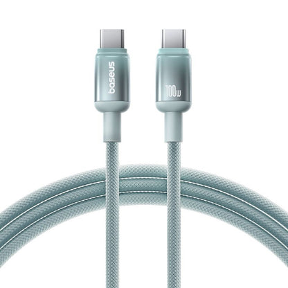 Kabl za Podatke i Punjenje USB-C - USB-C Baseus Discolor, 100W, 2m, Plavo Zelen E0420703