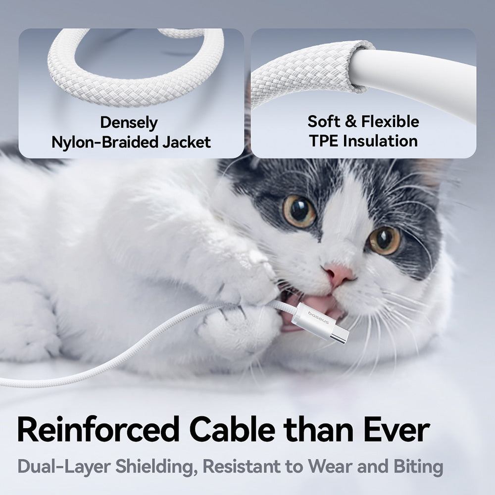 Kabl za prenos podataka i punjenje USB-C - USB-C Baseus Dynamic 4, 100W, 1m, Crni P10381400111-00