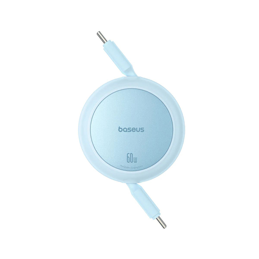 Kabl za prenos podataka i punjenje USB-C - USB-C Baseus Free2Pull Mini Retractable, 60W, 1m, Plavi P10364500311-01