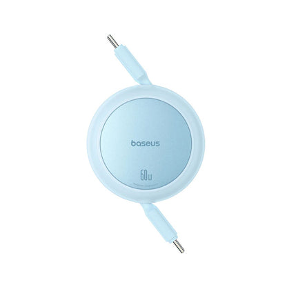 Kabl za prenos podataka i punjenje USB-C - USB-C Baseus Free2Pull Mini Retractable, 60W, 1m, Plavi P10364500311-01