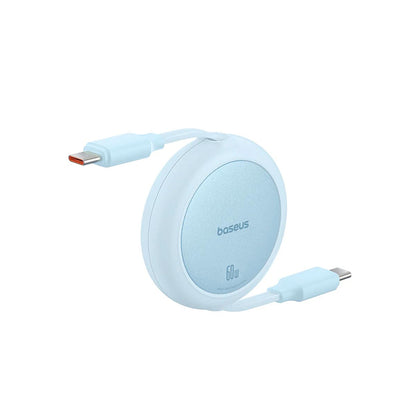 Kabl za prenos podataka i punjenje USB-C - USB-C Baseus Free2Pull Mini Retractable, 60W, 1m, Plavi P10364500311-01