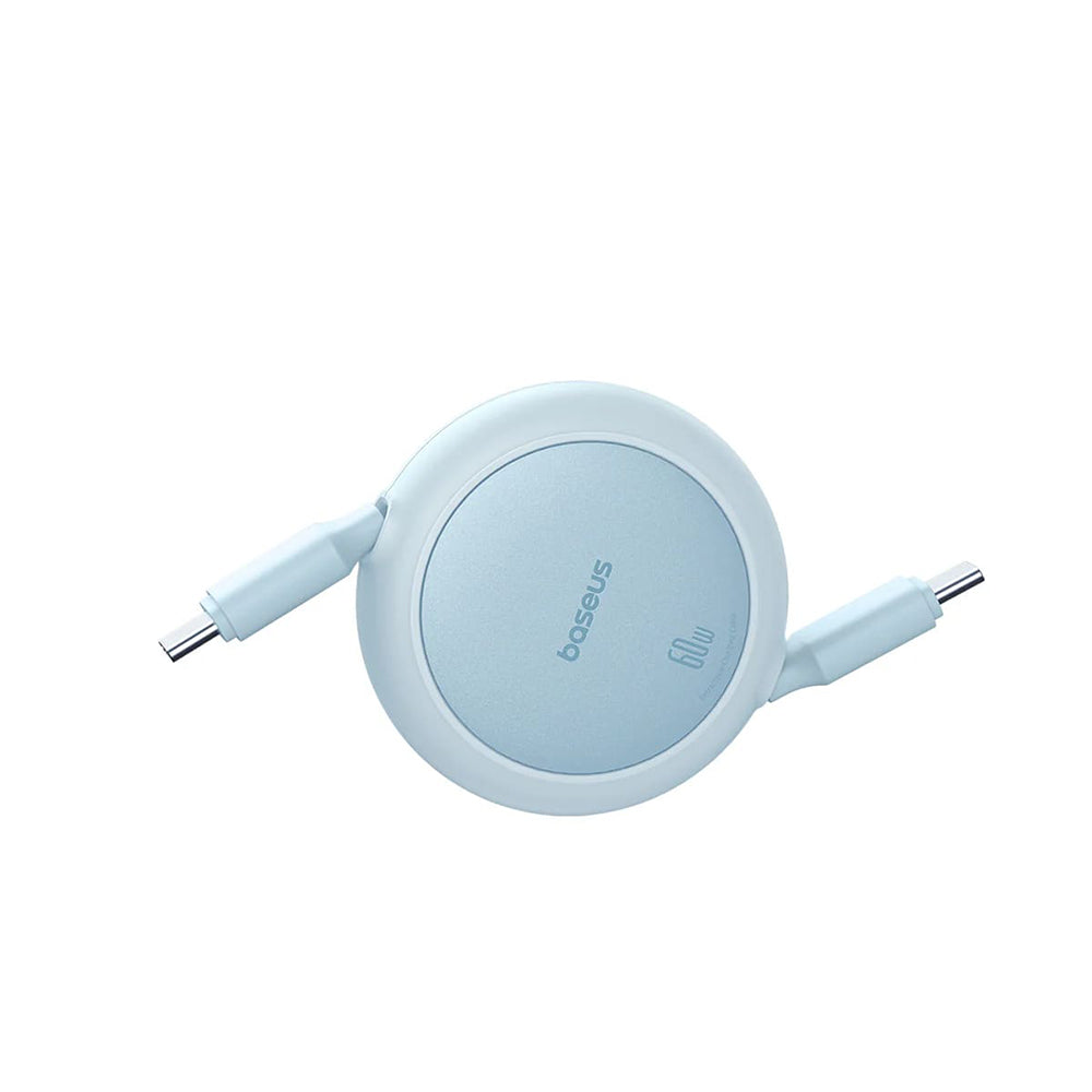 Kabl za prenos podataka i punjenje USB-C - USB-C Baseus Free2Pull Mini Retractable, 60W, 1m, Plavi P10364500311-01