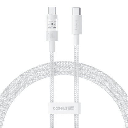 Kabl za Prenos Podataka i Punjenje USB-C - USB-C Baseus Gem, 100W, 1m, Beli P10373000211-00