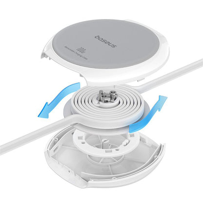 Kabl za prenos podataka i punjenje USB-C - USB-C Baseus Pathfinder Retractable, 100W, 1m, Beli P10368400211-00