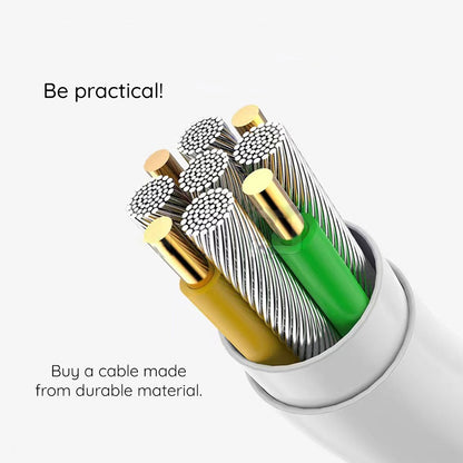 Kabl za podatke i punjenje USB-C - USB-C Borofone BX110 Beneficio, 60W, 1m, Beli