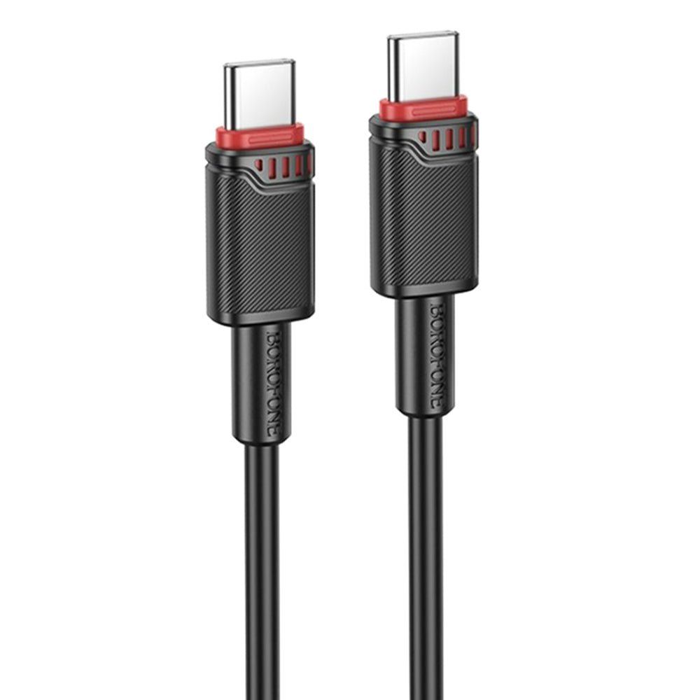 Kabl za Podatke i Punjenje USB-C - USB-C Borofone BX110 Beneficio, 60W, 1m, Crni