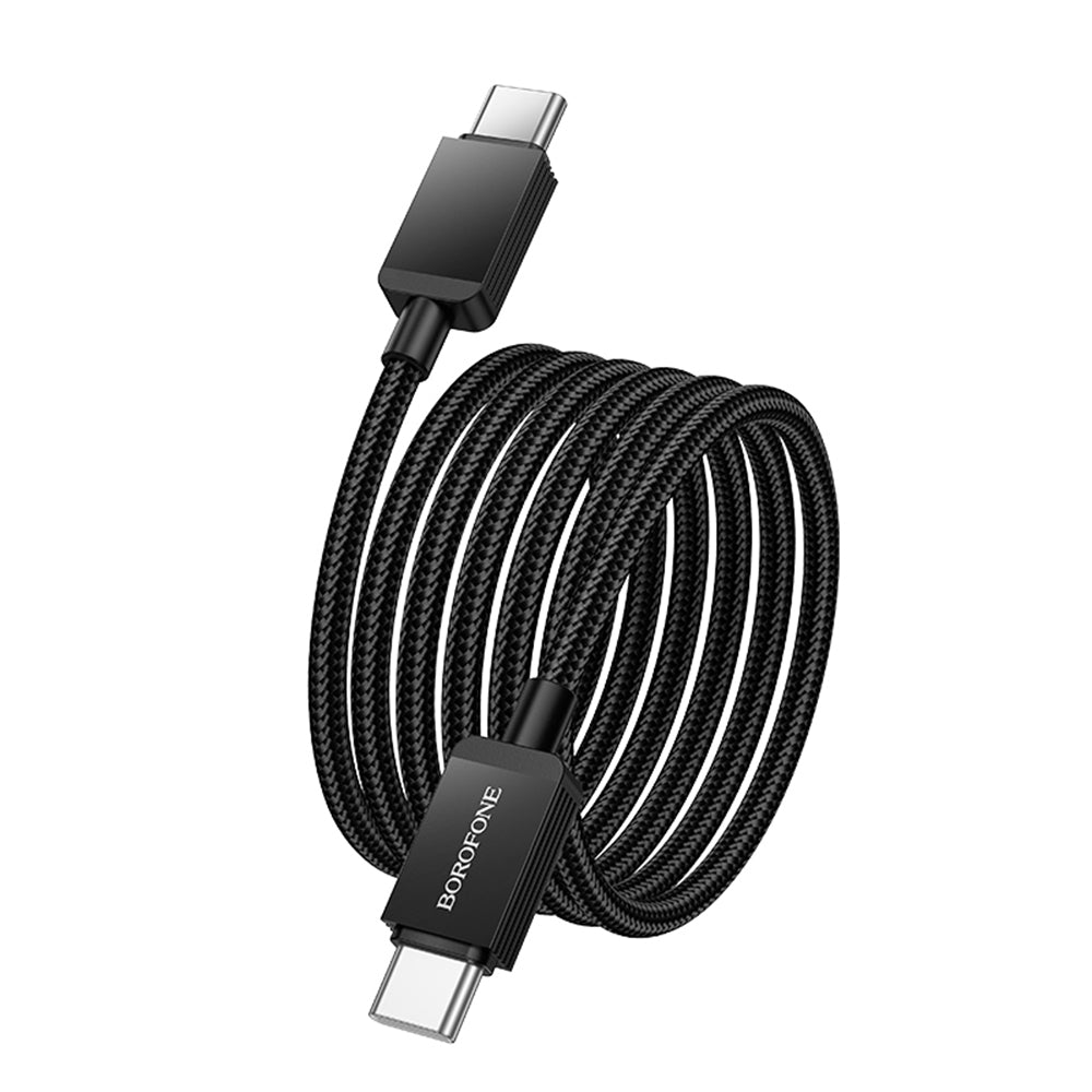 Kabl za Prenos Podataka i Punjenje USB-C - USB-C Borofone BX120 Placer, 60W, 1m, Crni