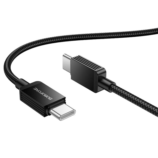 Kabl za Prenos Podataka i Punjenje USB-C - USB-C Borofone BX120 Placer, 60W, 1m, Crni