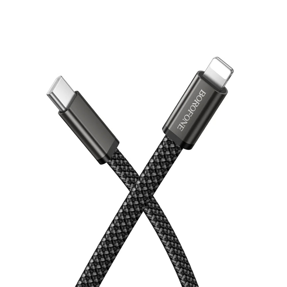 USB-C - USB-C kabl za prenos podataka i punjenje Borofone BX124 Peace, 30W, 1m, Crni