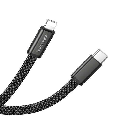 USB-C - USB-C kabl za prenos podataka i punjenje Borofone BX124 Peace, 30W, 1m, Crni