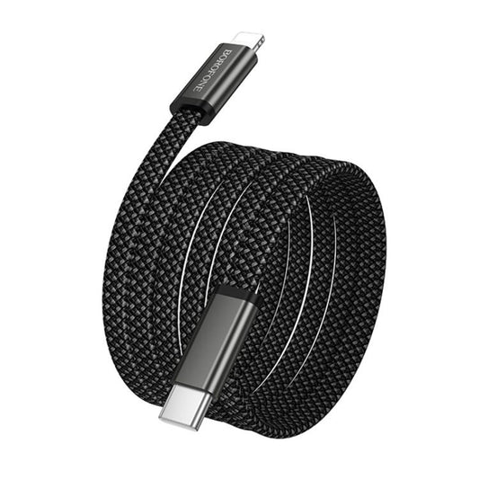 USB-C - USB-C kabl za prenos podataka i punjenje Borofone BX124 Peace, 30W, 1m, Crni