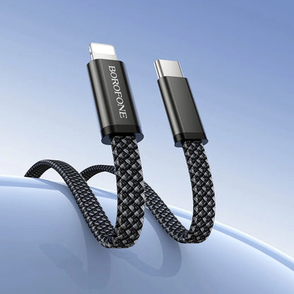 USB-C - USB-C kabl za prenos podataka i punjenje Borofone BX124 Peace, 30W, 1m, Crni