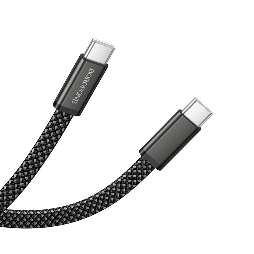 USB-C - USB-C kabl za podatke i punjenje Borofone BX124 Peace, 60W, 1m, Crni