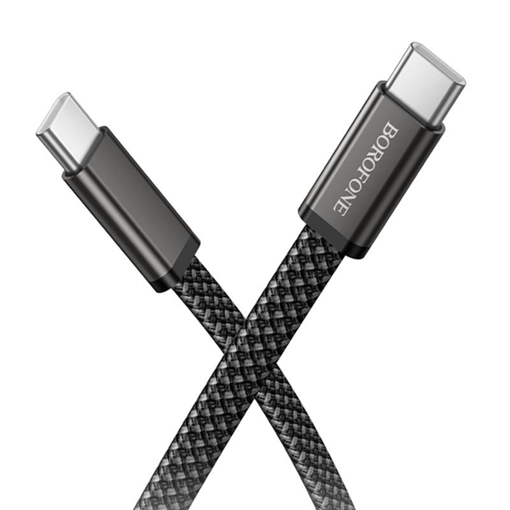 USB-C - USB-C kabl za podatke i punjenje Borofone BX124 Peace, 60W, 1m, Crni