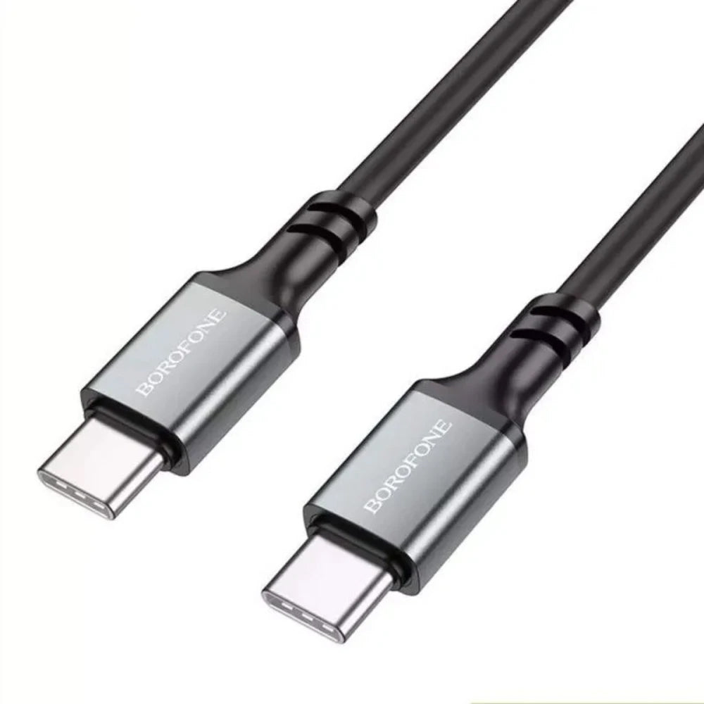 Kabl za podatke i punjenje USB-C - USB-C Borofone BX83, 60W, 1m, Crni