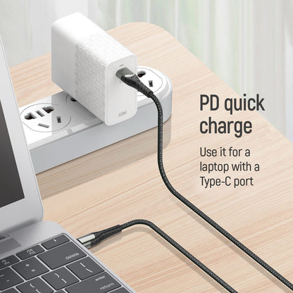 Kabl za podatke i punjenje USB-C - USB-C ColorWay CW-CBPDCC040, 65W, 1m, Sivi