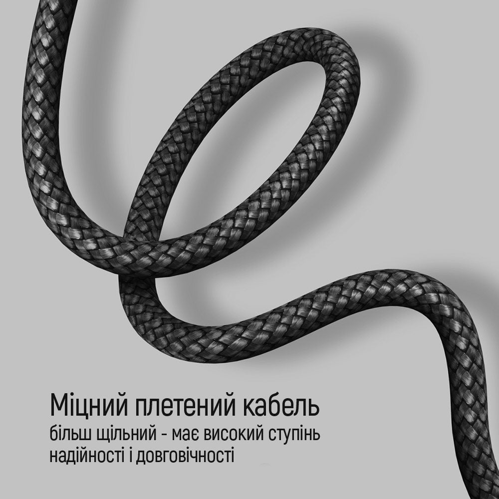 Kabl za podatke i punjenje USB-C - USB-C ColorWay CW-CBPDCC040, 65W, 1m, Sivi