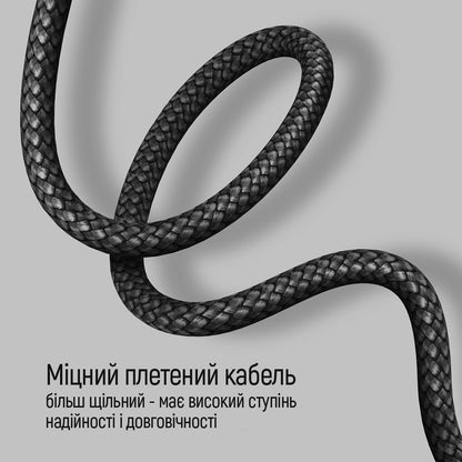 Kabl za podatke i punjenje USB-C - USB-C ColorWay CW-CBPDCC040, 65W, 1m, Sivi