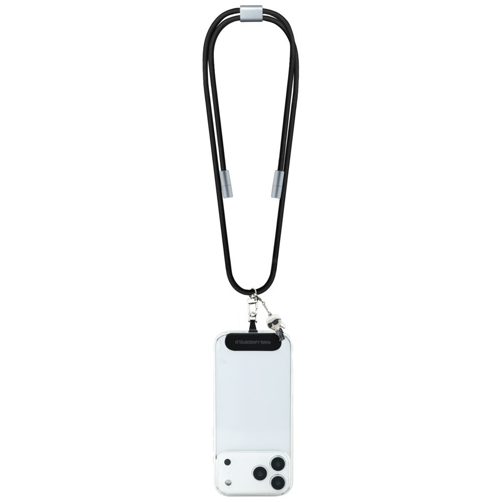 Kabl za prenos podataka i punjenje USB-C - USB-C Karl Lagerfeld Ikonik Charm, 100W, 1.5m, Crni