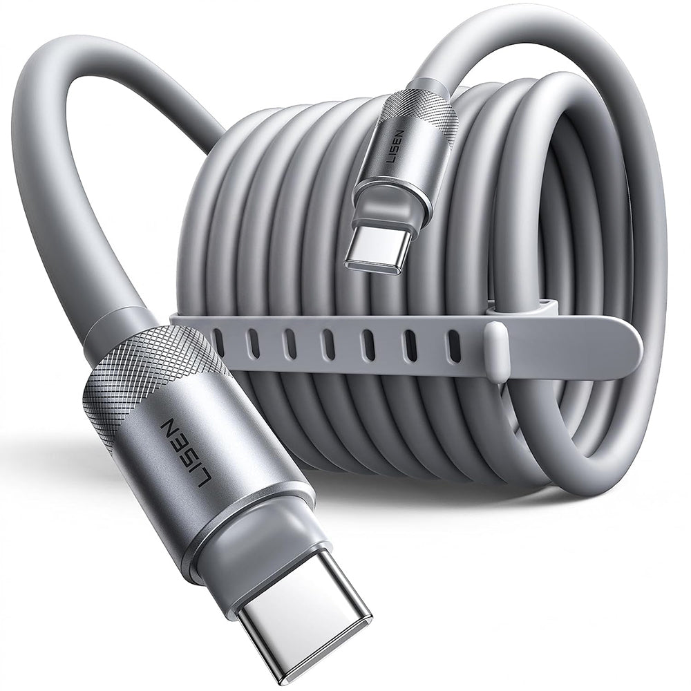 USB-C - USB-C kabl za prenos podataka i punjenje Lisen L115, 100W, 3m, Siva YL0126010031