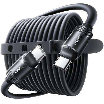 Kabl za prenos podataka i punjenje USB-C - USB-C Lisen L115, 100W, 3m, Crni YL0125040001
