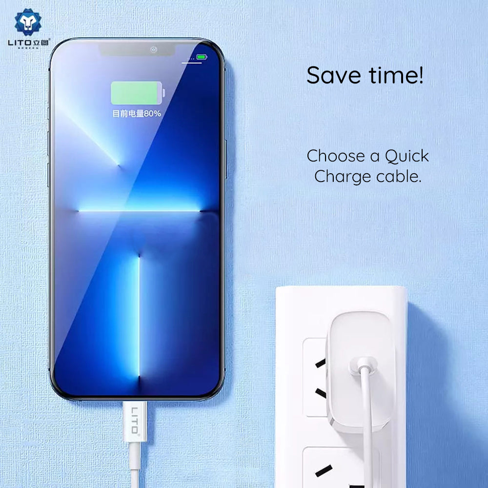 Kabl za podatke i punjenje USB-C - USB-C Lito, 18W, 2m, Beli