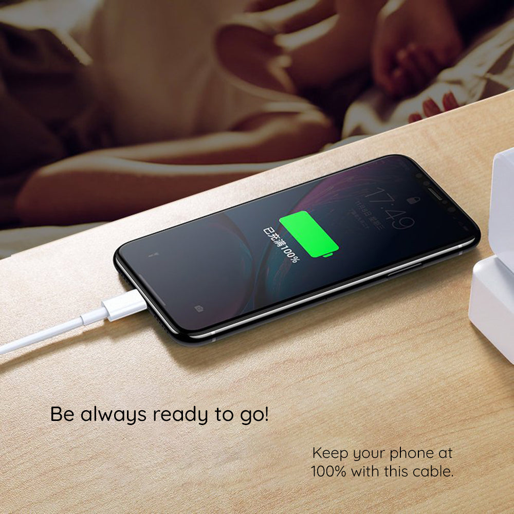 Kabl za podatke i punjenje USB-C - USB-C Lito, 18W, 2m, Beli