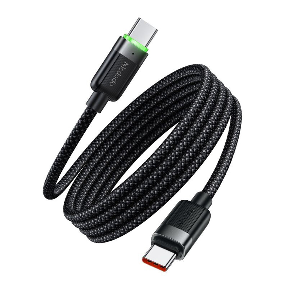 Kabl za podatke i punjenje USB-C - USB-C McDodo CA-2000 Self Winding, 60W, 1.2m, Crni