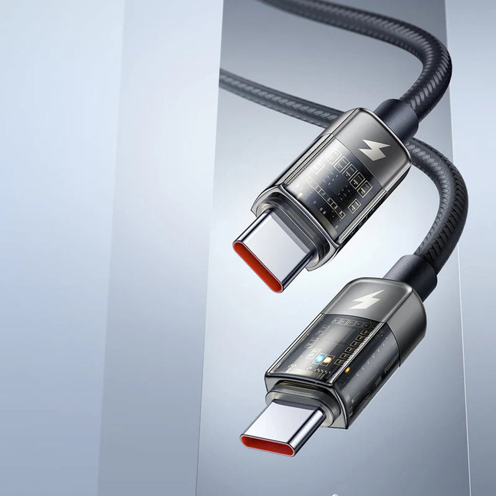 Kabl za prenos podataka i punjenje USB-C - USB-C McDodo CA-2840 Auto Power Off, 100W, 1.2m, Crni