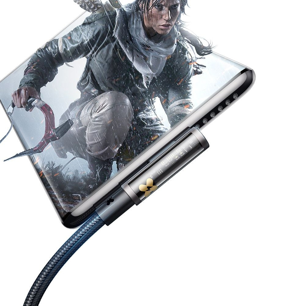 Kabl za prenos podataka i punjenje USB-C - USB-C McDodo CA-3400 Angled, 100W, 1.2m, Crni