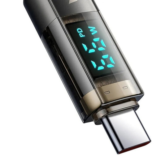 Kabl za prenos podataka i punjenje USB-C - USB-C McDodo CA-3610 Display Auto Power Off, 100W, 1.2m, Crni