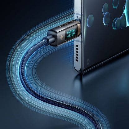 Kabl za prenos podataka i punjenje USB-C - USB-C McDodo CA-3610 Display Auto Power Off, 100W, 1.2m, Crni