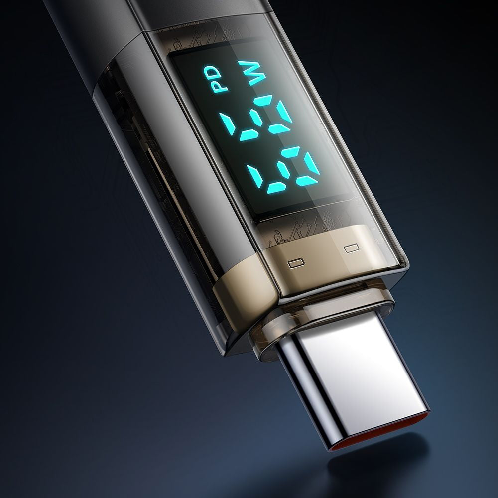 Kabl za prenos podataka i punjenje USB-C - USB-C McDodo CA-3610 Display Auto Power Off, 100W, 1.2m, Crni