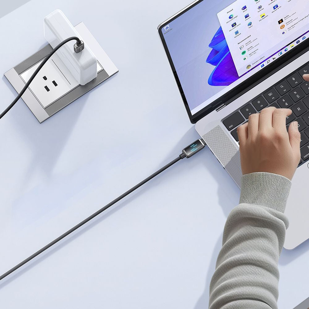 Kabl za Podatke i Punjenje USB-C - USB-C McDodo CA-4250 Display, 100W, 1.2m, Crni