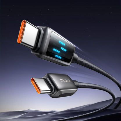 Kabl za Podatke i Punjenje USB-C - USB-C McDodo CA-4250 Display, 100W, 1.2m, Crni