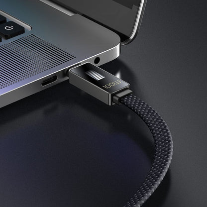 Kabl za prenos podataka i punjenje USB-C - USB-C McDodo CA-4470 Rythm Display, 100W, 1.2m, Crni