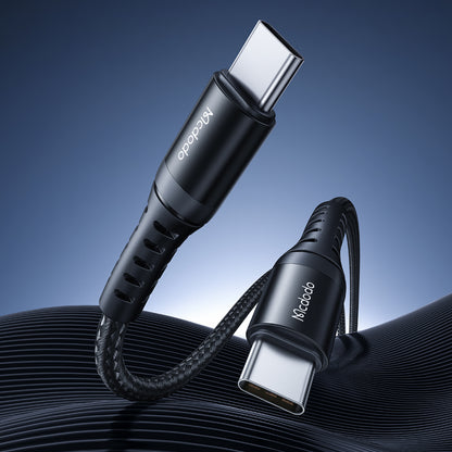 Kabl za podatke i punjenje USB-C - USB-C McDodo CA-5641, 60W, 1m, Crni