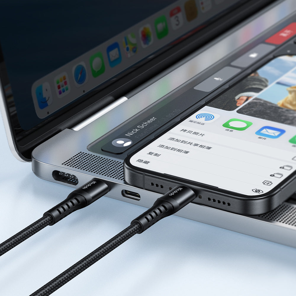 Kabl za podatke i punjenje USB-C - USB-C McDodo CA-5641, 60W, 1m, Crni