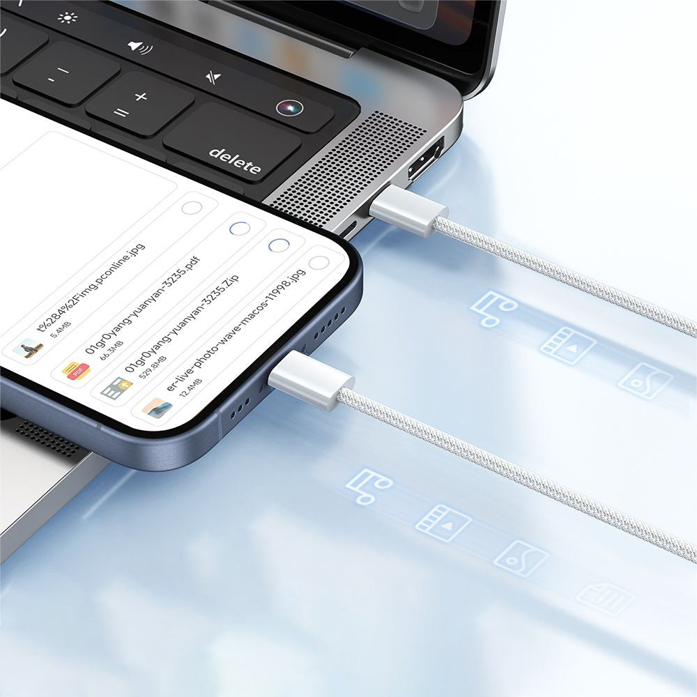 Kabl za prenos podataka i punjenje USB-C - USB-C McDodo CA-5690, 60W, 1m, Beli