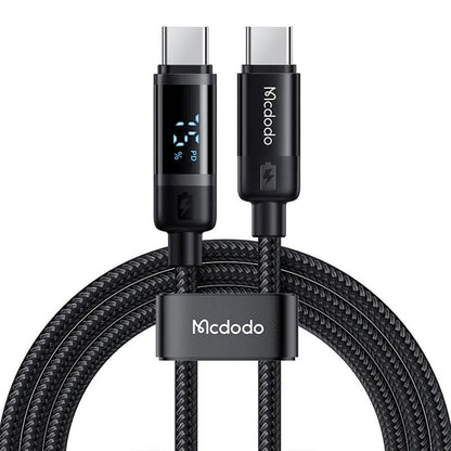 Kabl za prenos podataka i punjenje USB-C - USB-C McDodo CA-5780 Bat Display, 60W, 1.2m, Crni