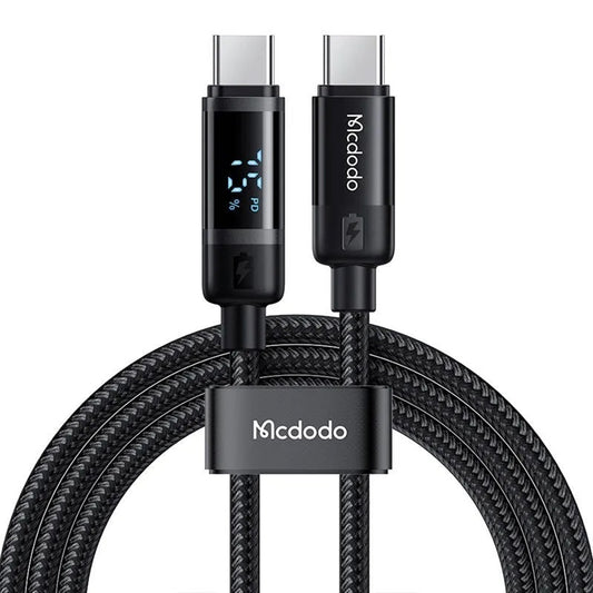 Kabl za prenos podataka i punjenje USB-C - USB-C McDodo CA-5780 Bat Display, 60W, 1.2m, Crni